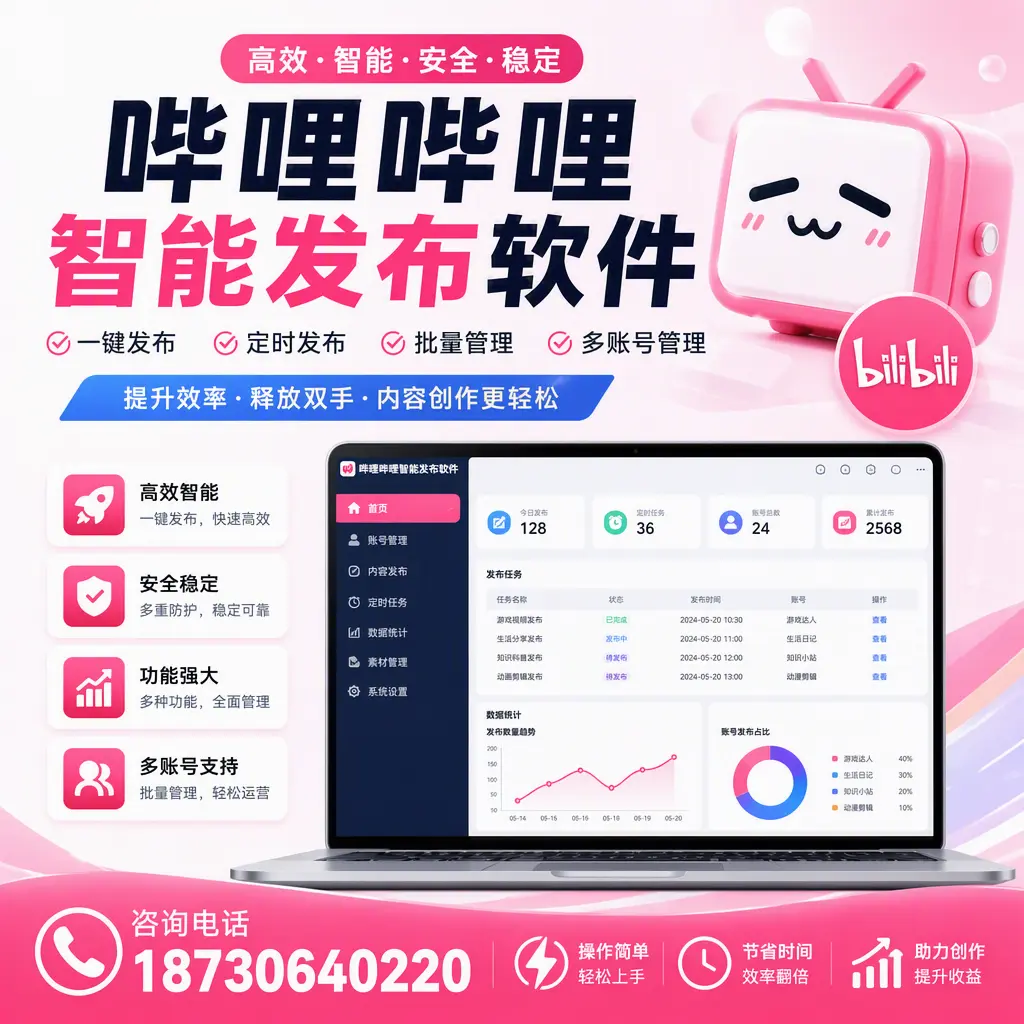 提升内容质量的秘诀：哔哩哔哩智能发布软件在 毕节 的应用